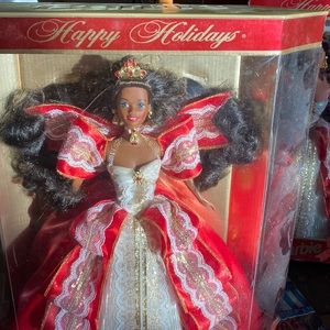 African American 10th Anniversary Happy Holidays Barbie
